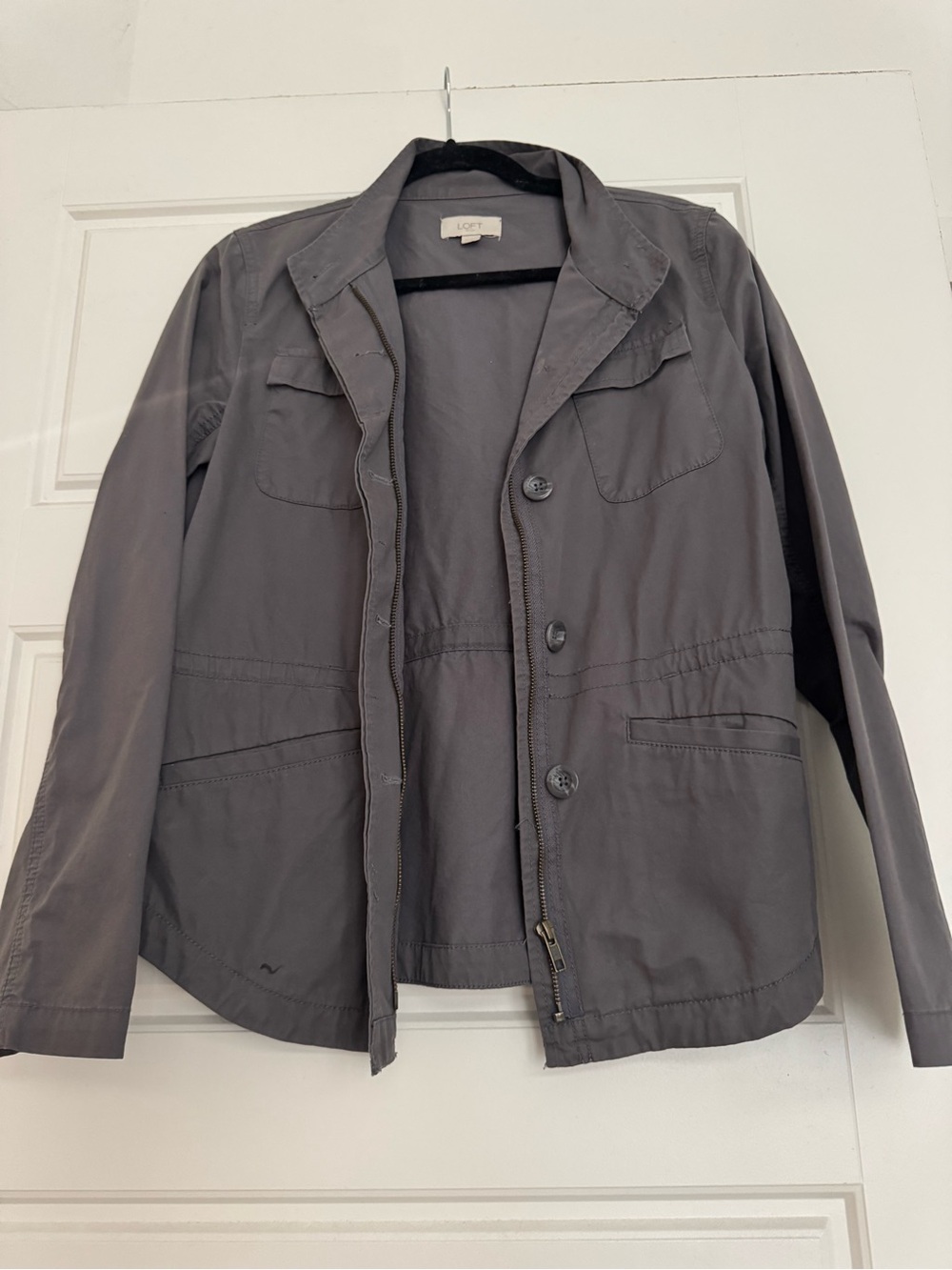 LOFT Woman’s Gray Utility Jacket